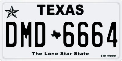 TX license plate DMD6664