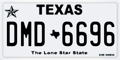 TX license plate DMD6696