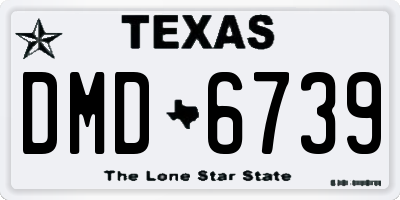TX license plate DMD6739