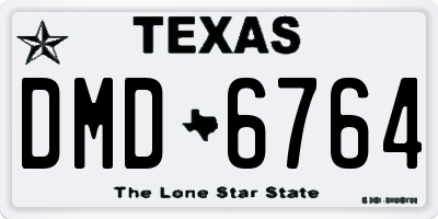 TX license plate DMD6764