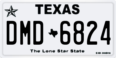TX license plate DMD6824