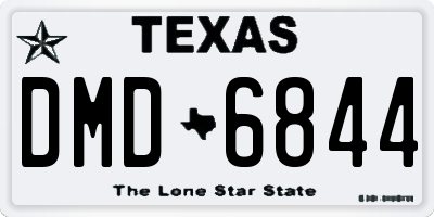 TX license plate DMD6844