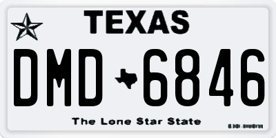 TX license plate DMD6846