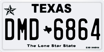 TX license plate DMD6864