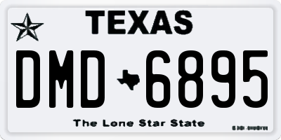 TX license plate DMD6895