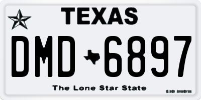 TX license plate DMD6897