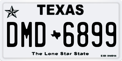 TX license plate DMD6899