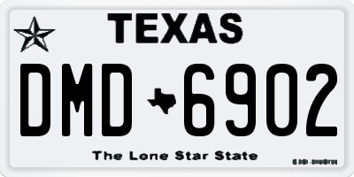 TX license plate DMD6902
