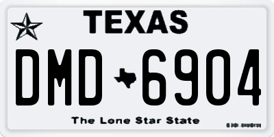 TX license plate DMD6904