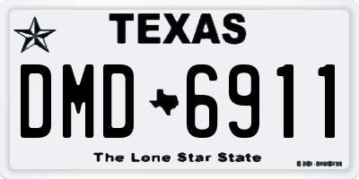TX license plate DMD6911