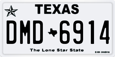 TX license plate DMD6914