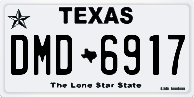 TX license plate DMD6917