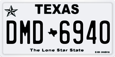 TX license plate DMD6940