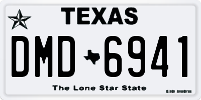 TX license plate DMD6941