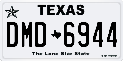 TX license plate DMD6944