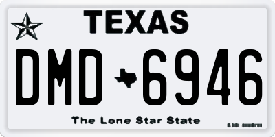 TX license plate DMD6946