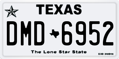 TX license plate DMD6952