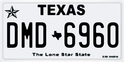 TX license plate DMD6960