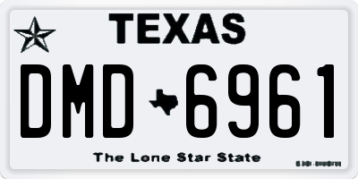 TX license plate DMD6961
