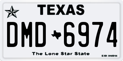 TX license plate DMD6974