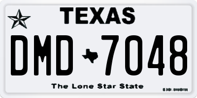 TX license plate DMD7048