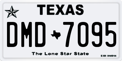 TX license plate DMD7095