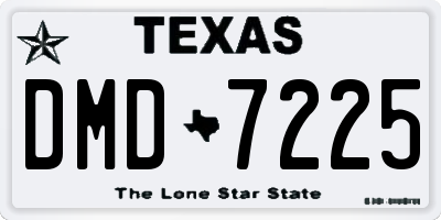 TX license plate DMD7225