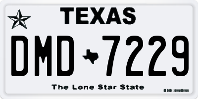 TX license plate DMD7229