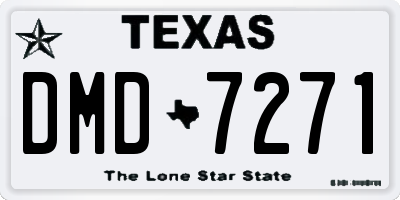 TX license plate DMD7271
