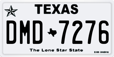 TX license plate DMD7276