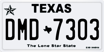 TX license plate DMD7303
