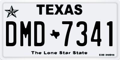 TX license plate DMD7341