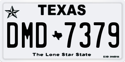 TX license plate DMD7379