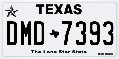 TX license plate DMD7393