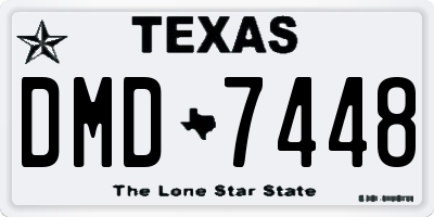 TX license plate DMD7448
