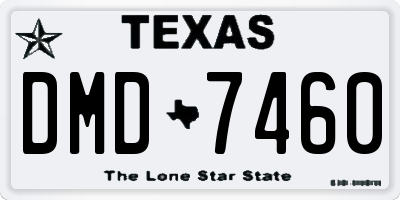 TX license plate DMD7460
