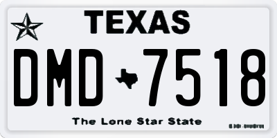 TX license plate DMD7518