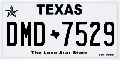 TX license plate DMD7529