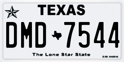 TX license plate DMD7544