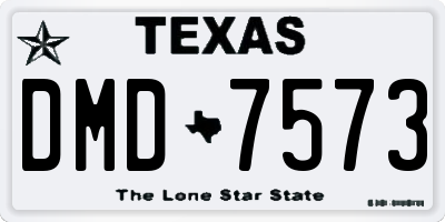 TX license plate DMD7573