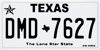 TX license plate DMD7627