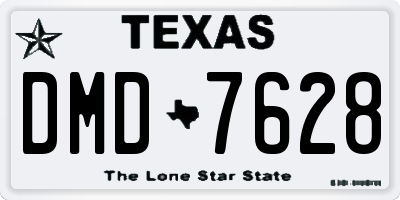 TX license plate DMD7628