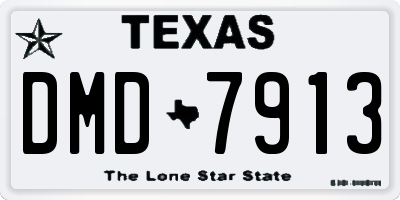 TX license plate DMD7913
