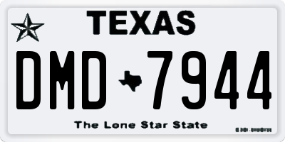 TX license plate DMD7944