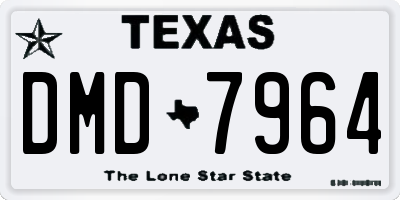 TX license plate DMD7964