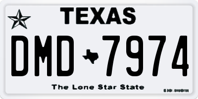 TX license plate DMD7974