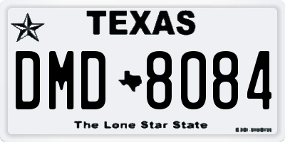 TX license plate DMD8084