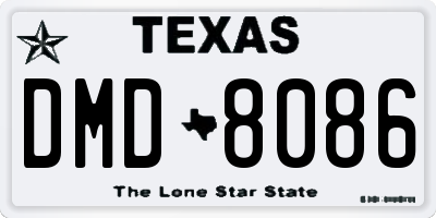 TX license plate DMD8086