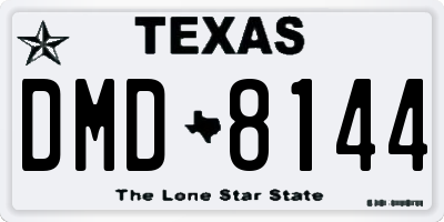 TX license plate DMD8144