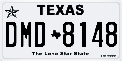 TX license plate DMD8148